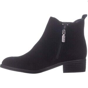 Aqua College Womens 7.5 M Black Suede Zip Up Ankle Booties DISPLAY WG5